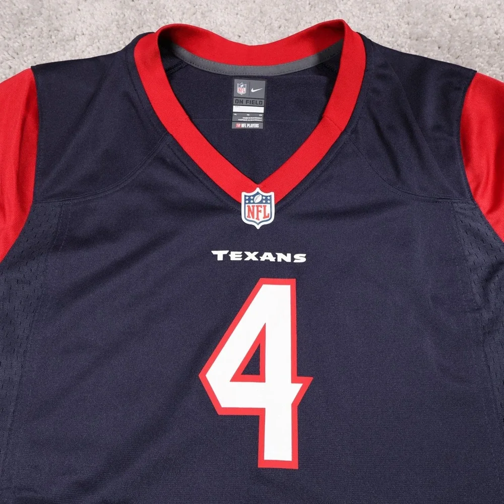 Nike‎ Texans Deshaun Watson #4 NFL Jersey On Field Football XL